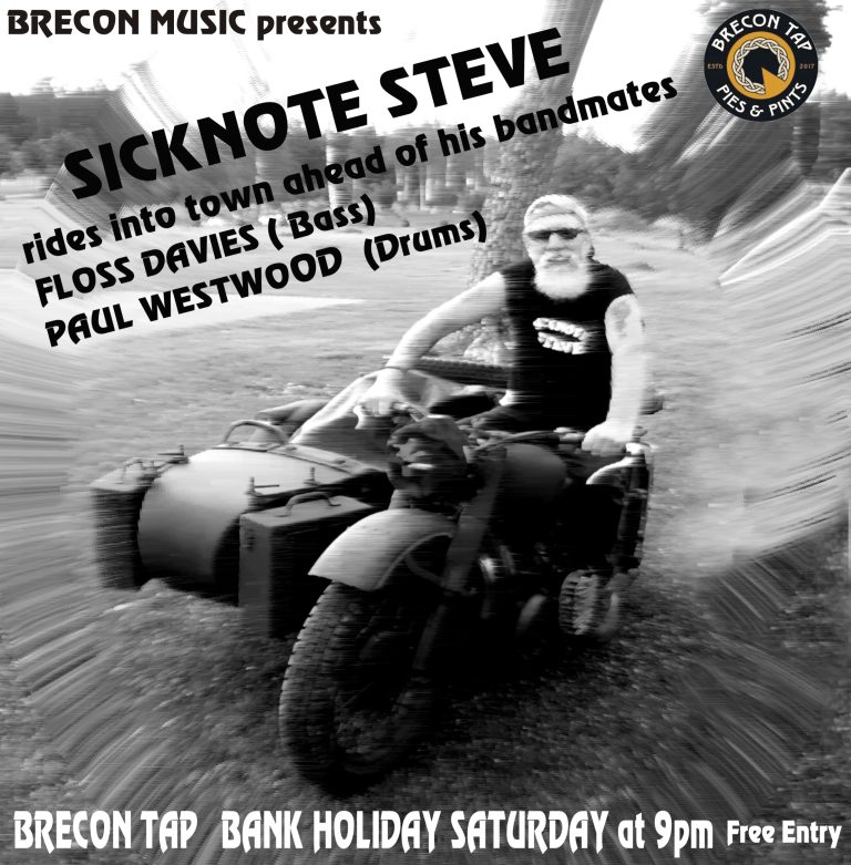 BRECON MUSIC Presents THE SICKNOTE STEVE BAND live at The Brecon Tap...