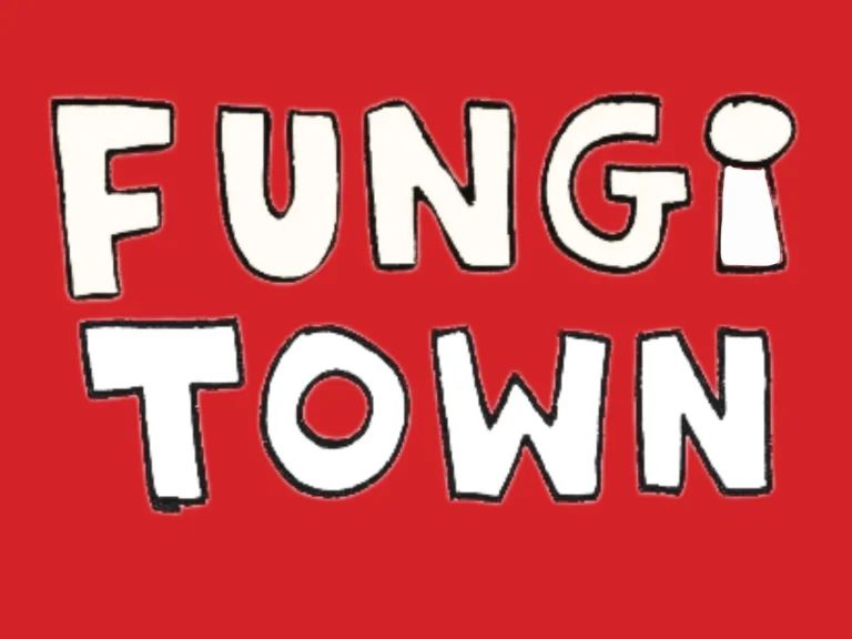 Fungi Town festival artwork for Hay-on-Wye