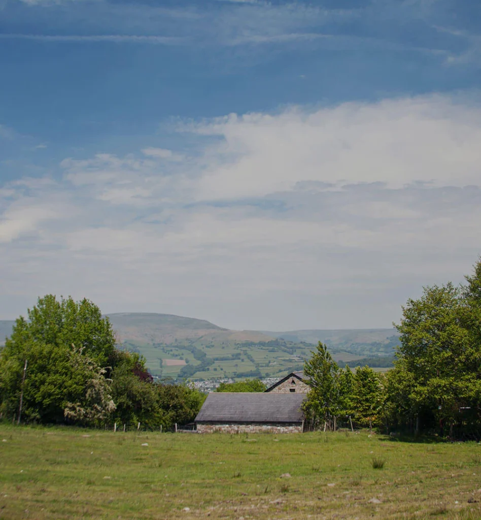 Rural cottage with mountain views near Crickhowell