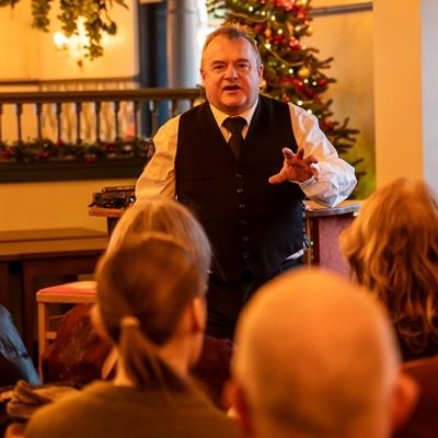 A Child’s Christmas storytelling performance at Hay Castle