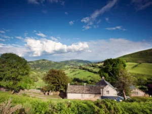 Stone farmhouse in a mountain valley from the Holidaycottages.co.uk collection